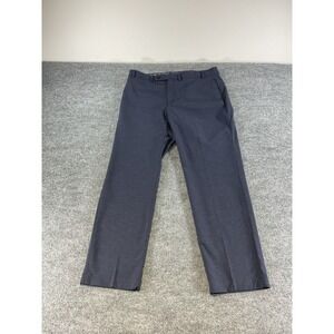 Lauren Ralph Lauren Black Label Dress Pants Mens 35x30 Blue Check  Flat Front